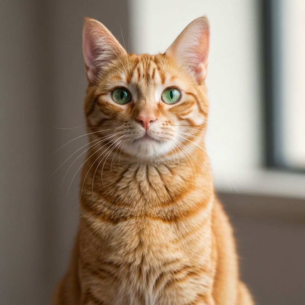 Gato laranja fofo