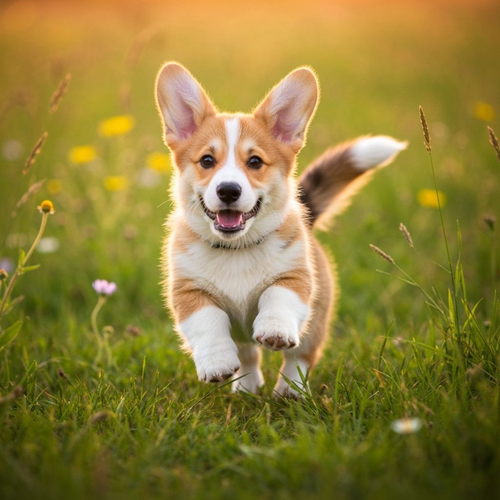 Corgi brincalhão